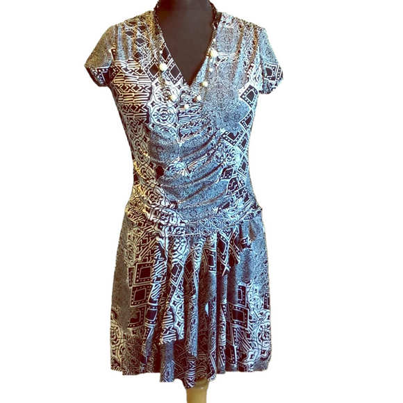 Nicole Benisti Black & White Dress - Picture 1 of 5